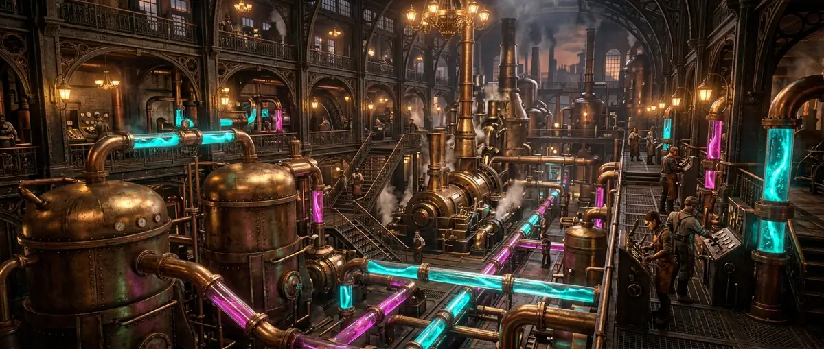Victorian Steampunk Factory
