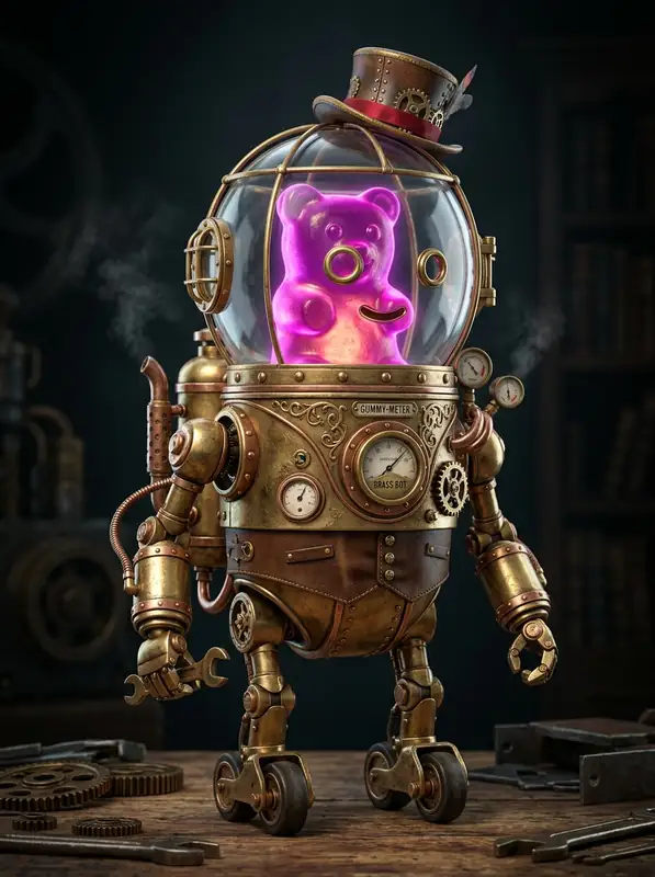 Cogsworth the Sweet Mascot